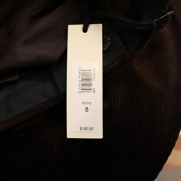 BANANA REPUBLIC Brown Corduroy Wide Leg Trousers 8 Petite - Picture 7 of 11